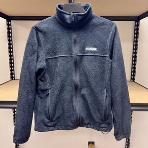 Columbia Charcoal Fleece Outerwear Zip Sweater - Men’s Medium